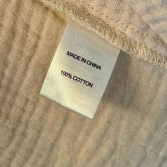 DREW Josephine Tiered Button Up Tank Gauze Lightweight Dress Women's M - Picture 6 of 10